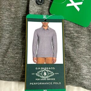 NWT G.H.Bass men’s performance polo